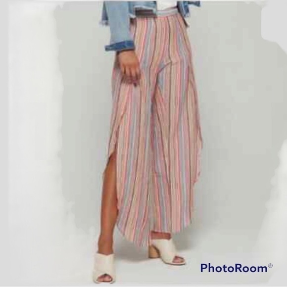 Anthropologie Pants - DREW Anthropology Whitney Lightweight Lagenlook Cottage
Linen Tulip split Pants